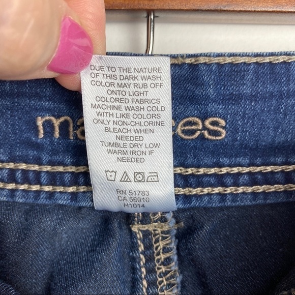 Maurices Distressed Skinny Jeans Women's Small Stretch Low Rise Faux Pockets - Picture 8 of 9